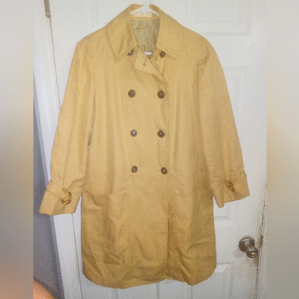 Womans Misty Harbor Wish Raincoat Jacket Trench Coat 8
